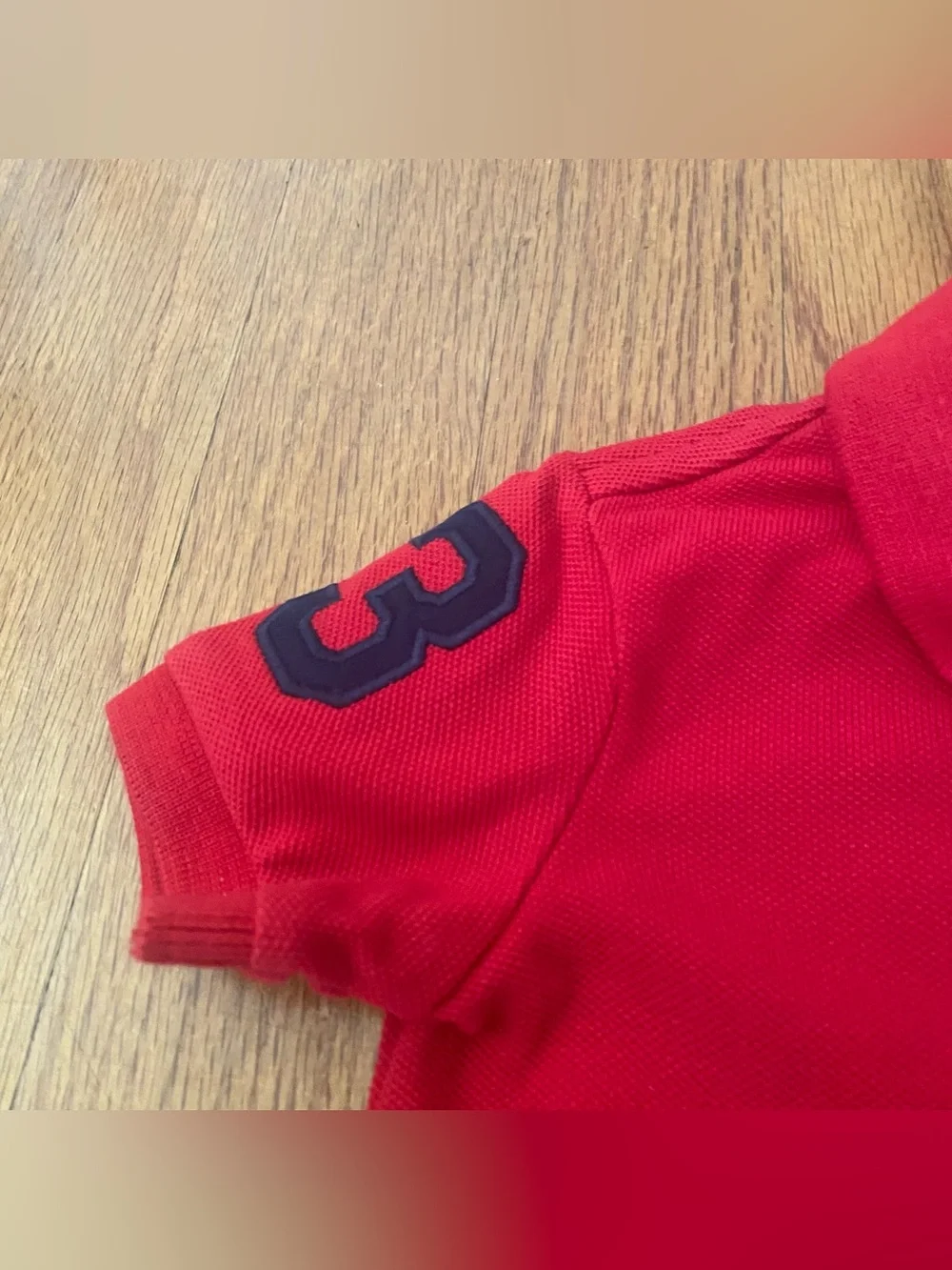 Ralph Lauren Red Polo With Cargo Jogger Pants Baby Boy Set
